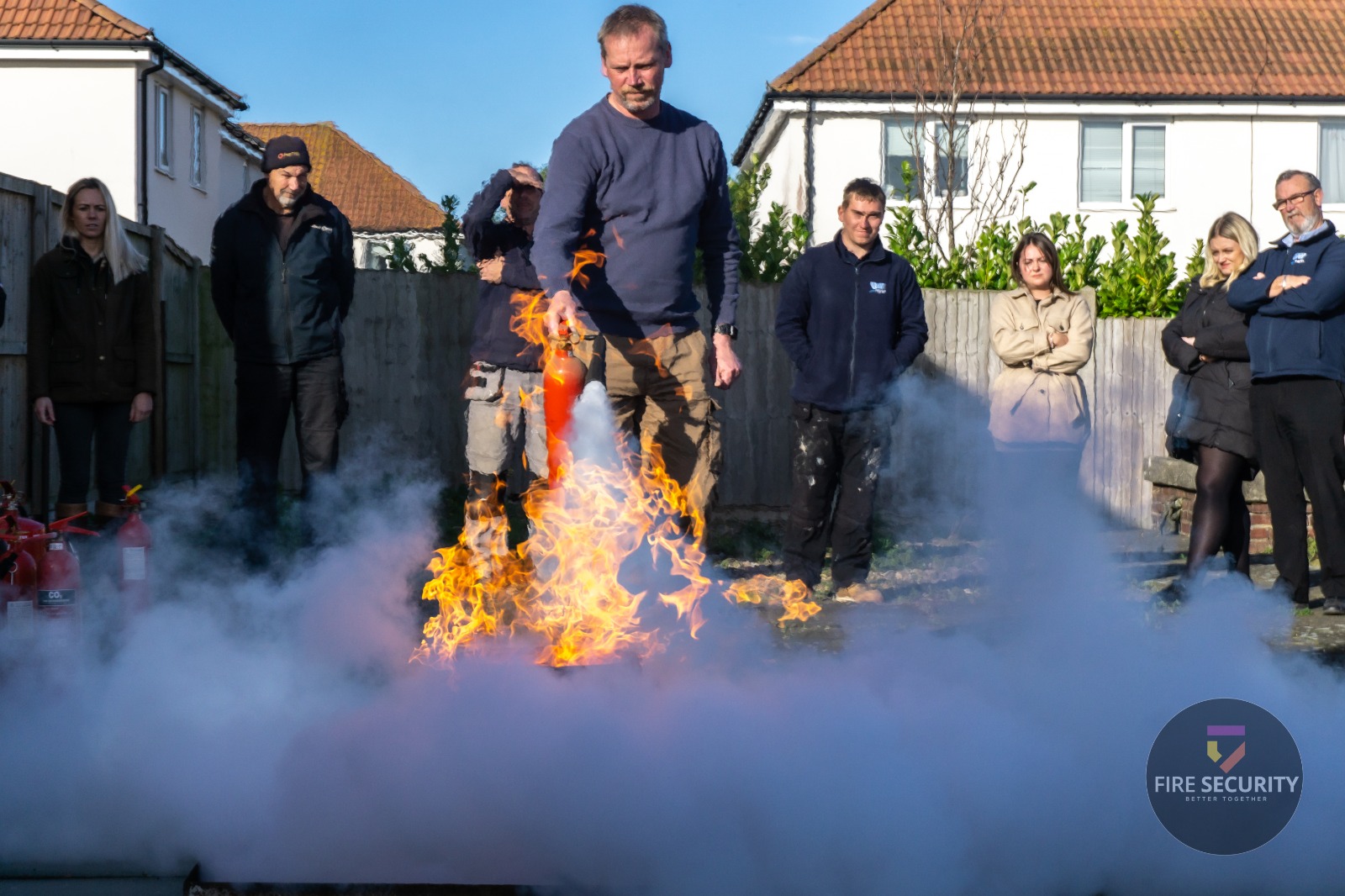 Small Fire from Fire Security